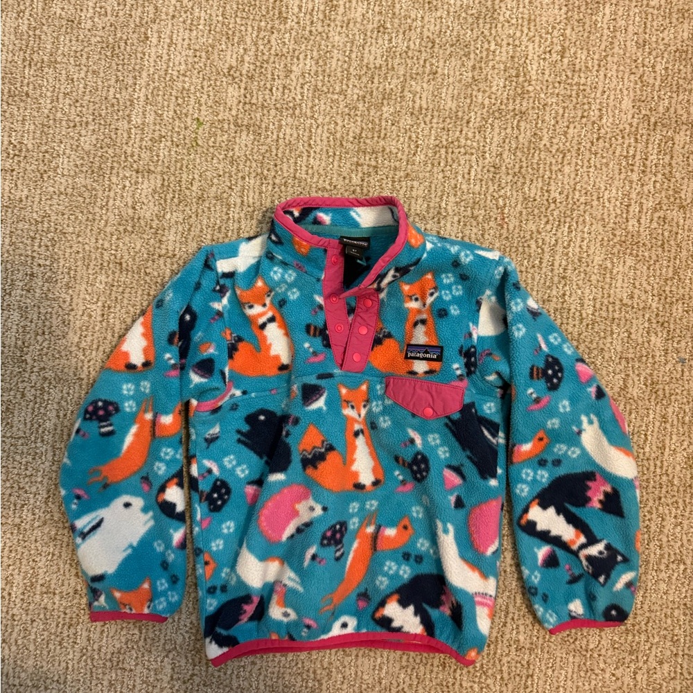 Patagonia Synchilla Blue and Pink Fleece